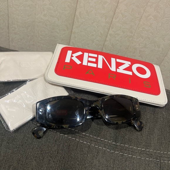 NEW Kenzo Paris Unisex Camouflage Camo 51mm Cateye Sunglasses - Picture 16 of 16